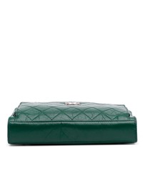 Pre-Loved by Azura Reborn - Pre-Loved CC Quilted Crinkled Calfskin Front Pocket Crossbody