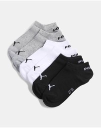 Puma - 3-Pack Plain Sneaker Socks - Babies-Teens