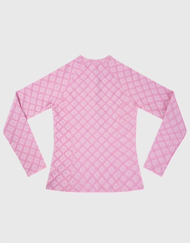 Aqua Blu Kids - Stepping Stones Pink Long Sleeve Rash Vest - Teens