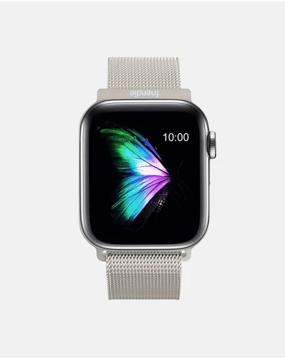 Friendie - Stainless Steel Woven Mesh Loop Band - The Melbourne - Apple Watch Compatible