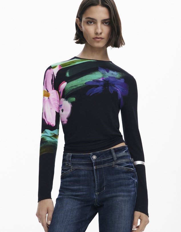 Desigual - Washed flared jeans