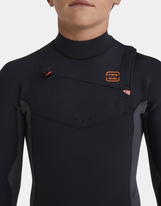 Billabong Kids - Boys 8 to 16 3/2Mm Absolute Natural Chest Zip Long Sleeve Fullsuit