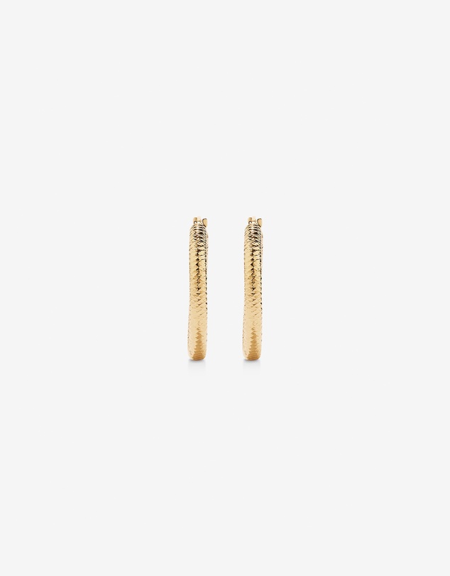Michael Hill - Diamond-Cut Hoop Earrings in 18Kt Vermeil