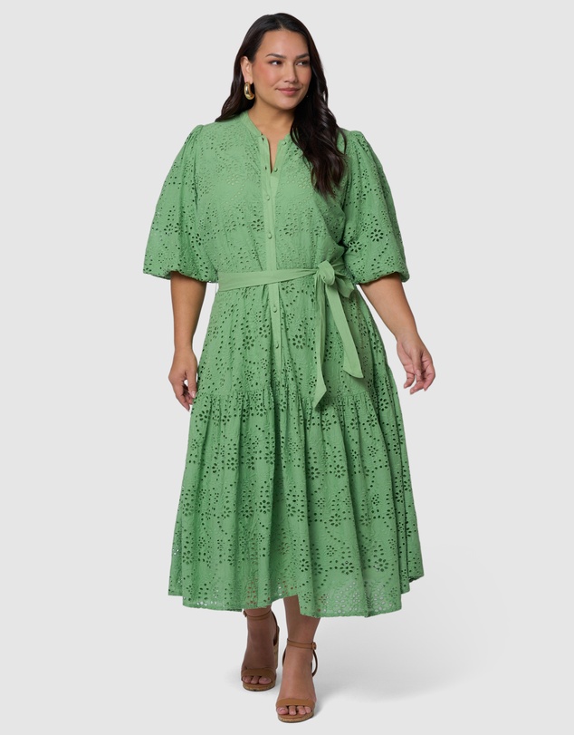 Something 4 Olivia - Juno Broderie Midi Dress
