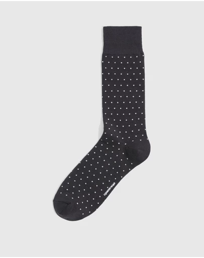 Country Road - Australian Cotton Blend Square Dot Socks