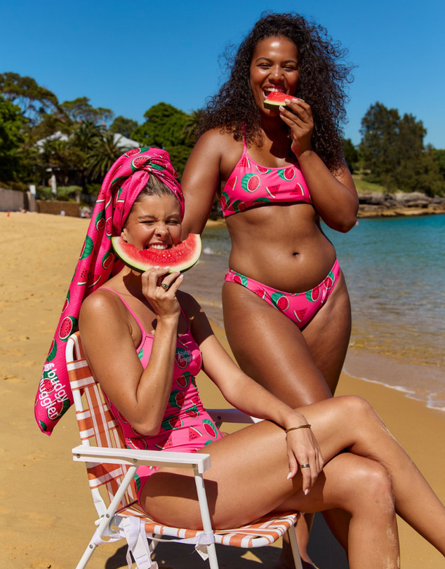 Budgy Smuggler - Freshwater Top in Watermelon Sugar Thighs