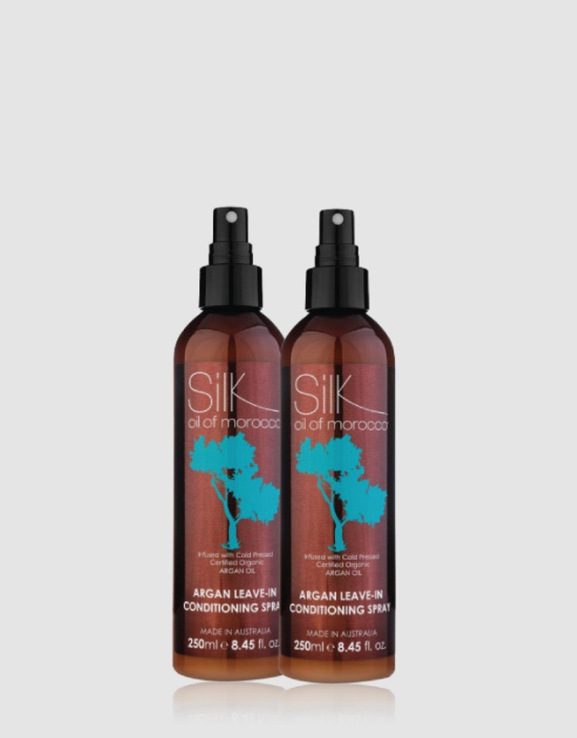 Silk Oil of Morocco - Argan Leave-in Conditioning Spray Duo - Value Pack