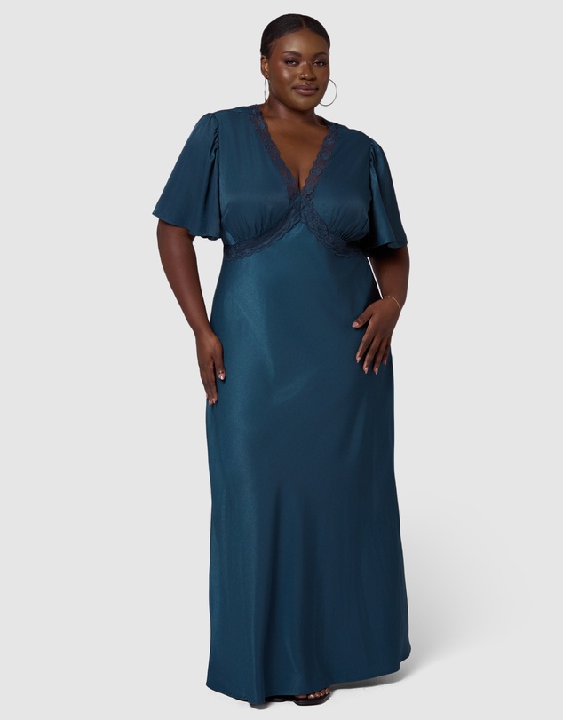 Sunday In The City - Electric Guitars Maxi Dress