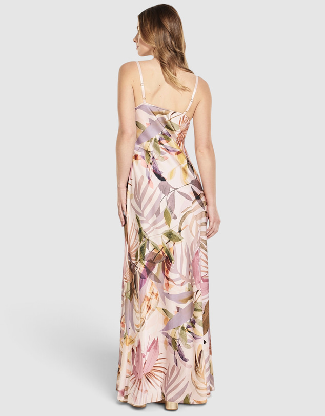 GUESS - Adele Lace Neckline Maxi Dress