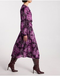 David Lawrence - Garnet Viscose Dress