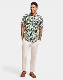 Brooksfield - Abstract Print Casual Shirt