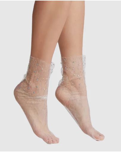 High Heel Jungle - Crystal Lace Sock