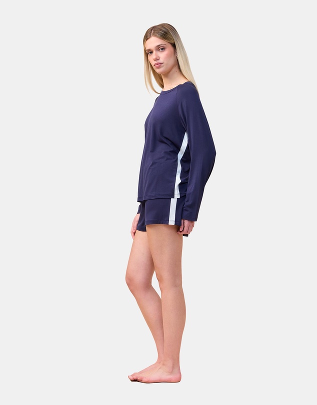 Gingerlilly - Solene Long Sleeve Top with Stripe