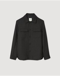 Sandro - Heather Overshirt Jacket