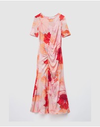 & Other Stories - Ruched SS Midi Dress