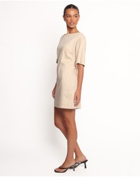 Petal & Pup - Thorne Mini Dress - Beige