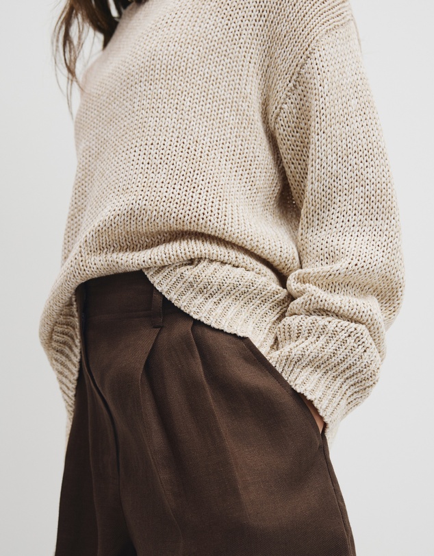 Country Road - Organically Grown Cotton Tape Yarn Sweater