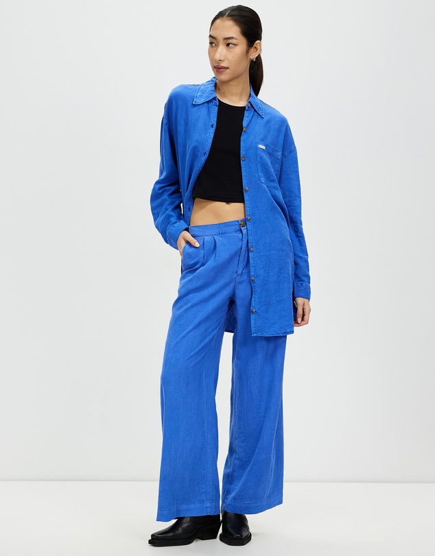 Brixton - Vintage Linen Wide Leg Pants
