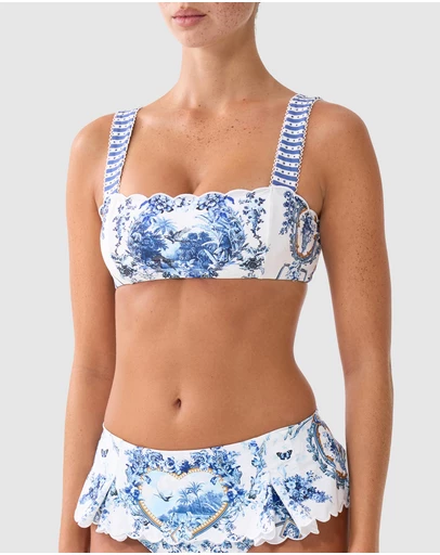 Camilla - Square Neck Wide Strap Bikini Top