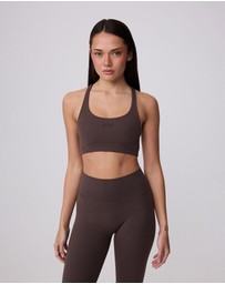 Upstate - Air Sculpt Move Crop - Ground Coffee