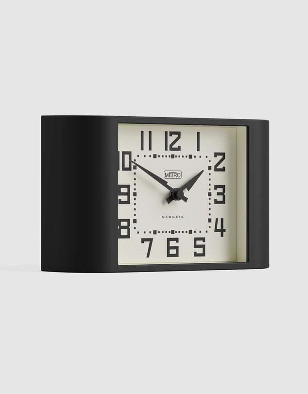 Newgate - Newgate Mini Metro Mantel Clock-Black