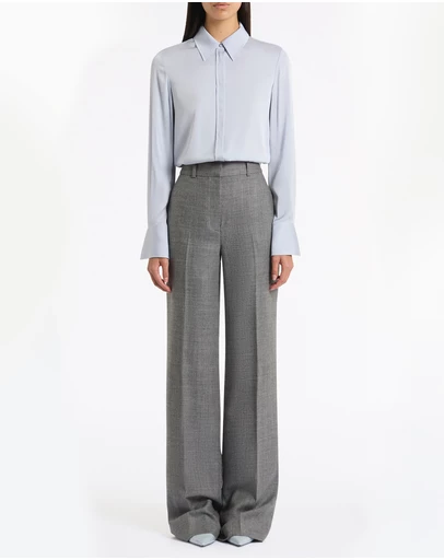 Carla Zampatti - Grey Melange Wool Suiting Pant