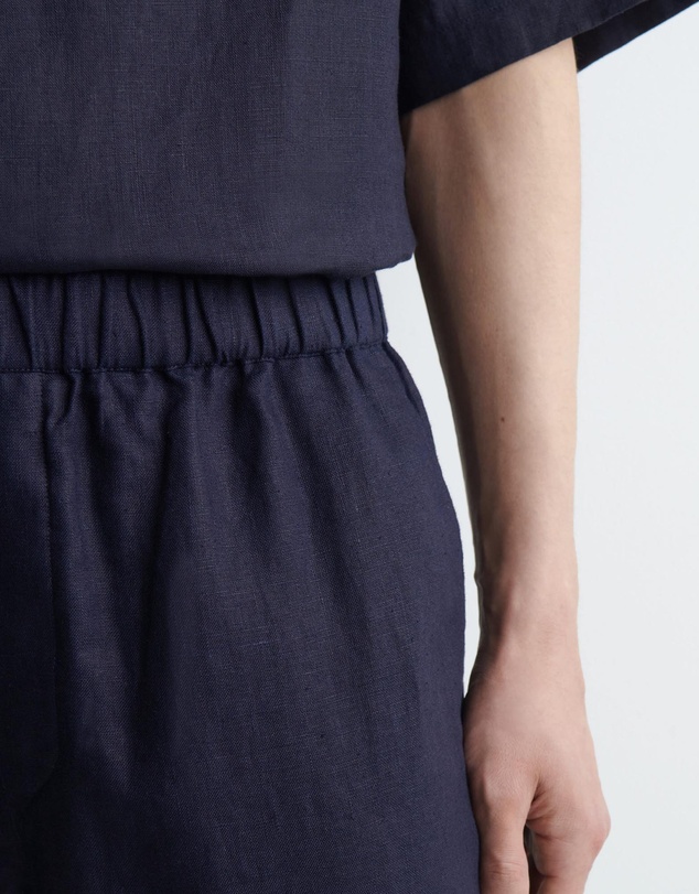 COS - Elasticated Linen Regular-Fit Tapered Trousers