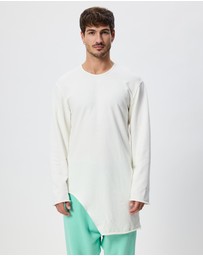 Surrounded By Ghosts - The Phenakite French Terry Assymetrical Hem Jumper