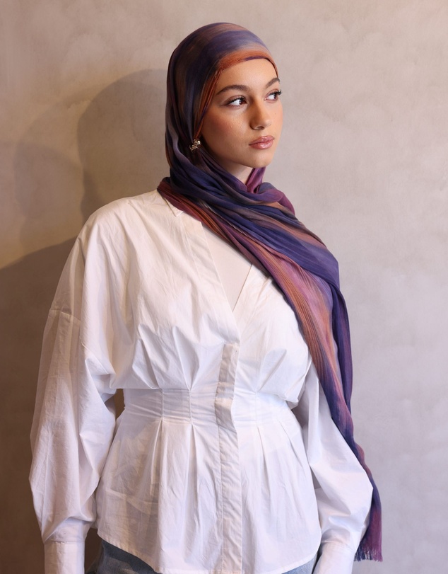 Mod Squad - Printed Rayon Hijab - Dusk