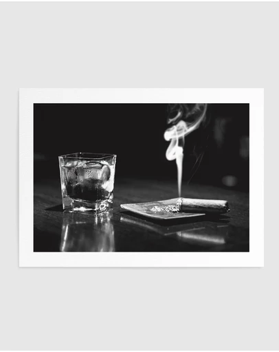 Olive et Oriel - Whisky & Cigars Art Print