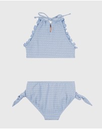Aqua Blu Kids - Stepping Stones Halter Neck Bikini Set - Kids
