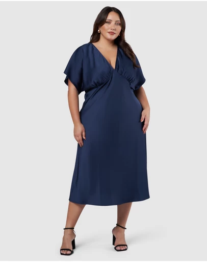 Pink Dusk by Curve Project - Wanting More Midi Dress