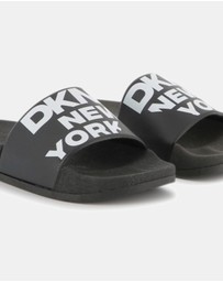DKNY - Logo Aqua Slides - Kids-Teens