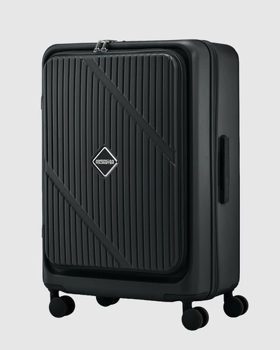 American Tourister - Velox Check-In Medium 68cm Suitcase Expandable Book Opening