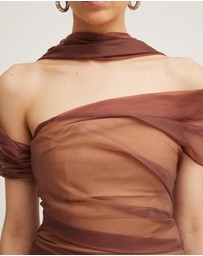 TOJHA - MARCELINE ASYMMETRICAL MAXI DRESS