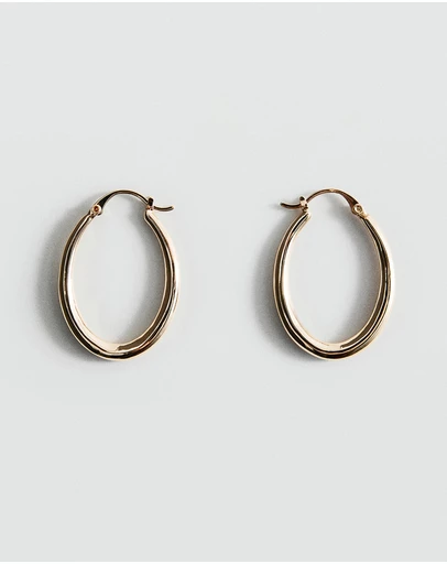 M.N.G - Oval Hoop Earrings