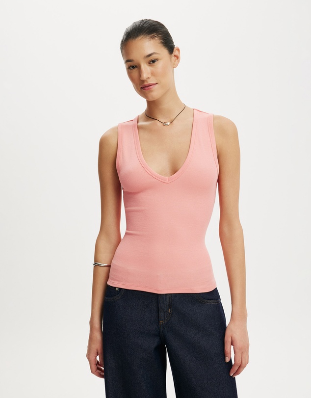 Cotton On - Deep V Tank