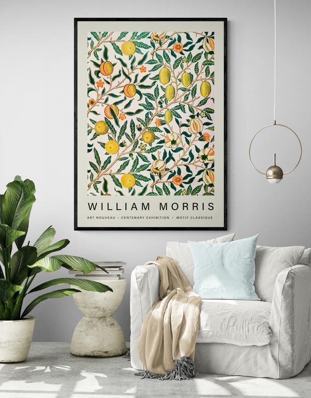 Inka Arthouse - Fruit Pattern by William Morris Art Print