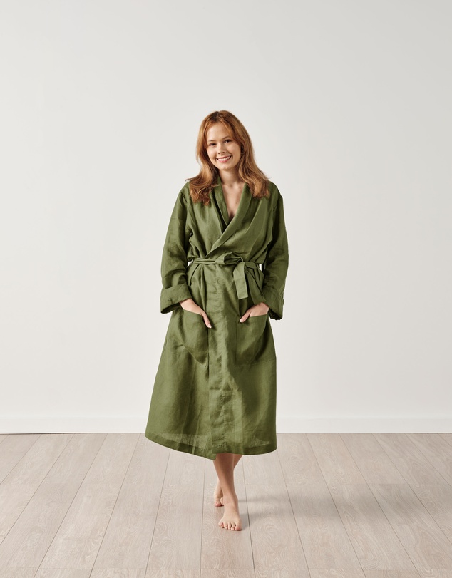 Linen House - Nimes Pure Linen Robe
