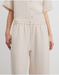 Country Road - Organically Grown Linen Pull-on Pant