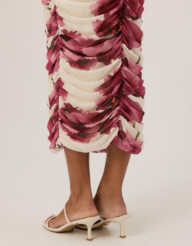 Tussah - Eloise Printed Gathered Midi Dress