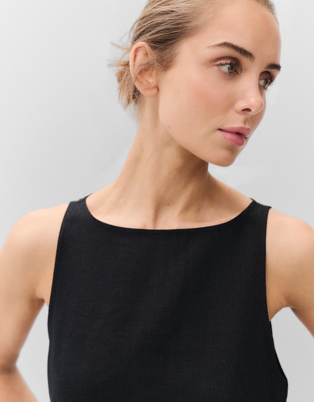 UNISON - Linen Sleeveless Maxi Dress