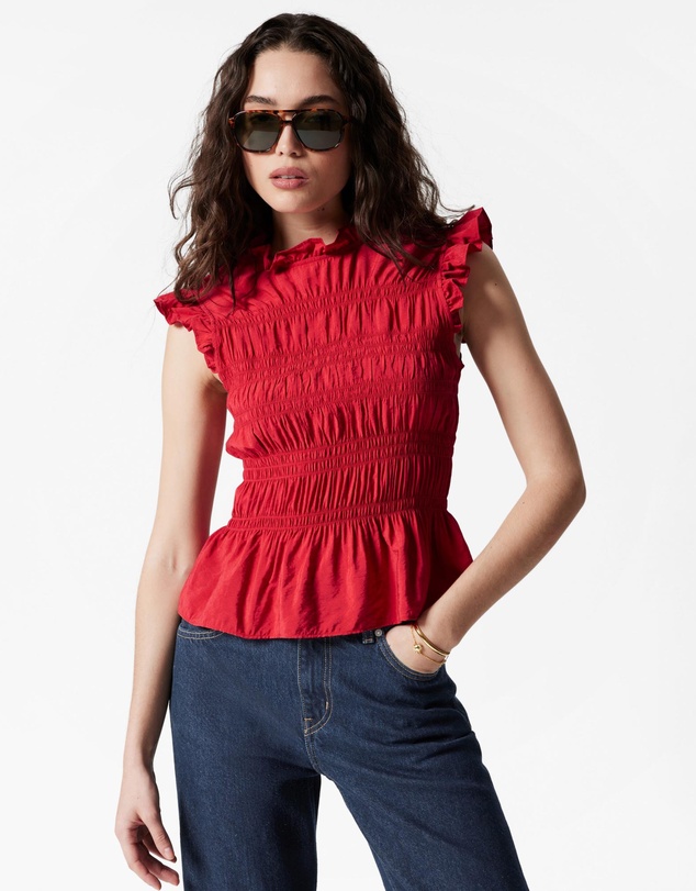 & Other Stories - Smocked Frill Top