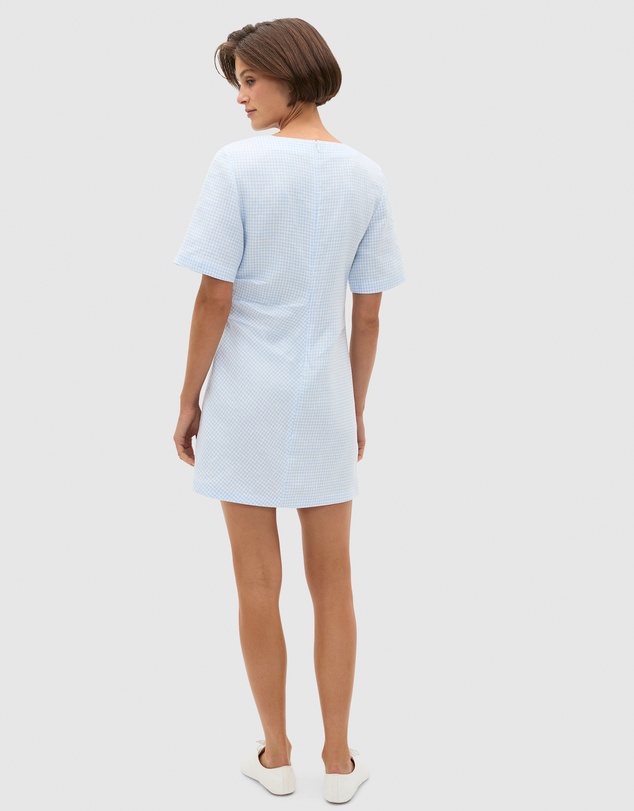 Seed Heritage - Linen Gingham Mini Dress