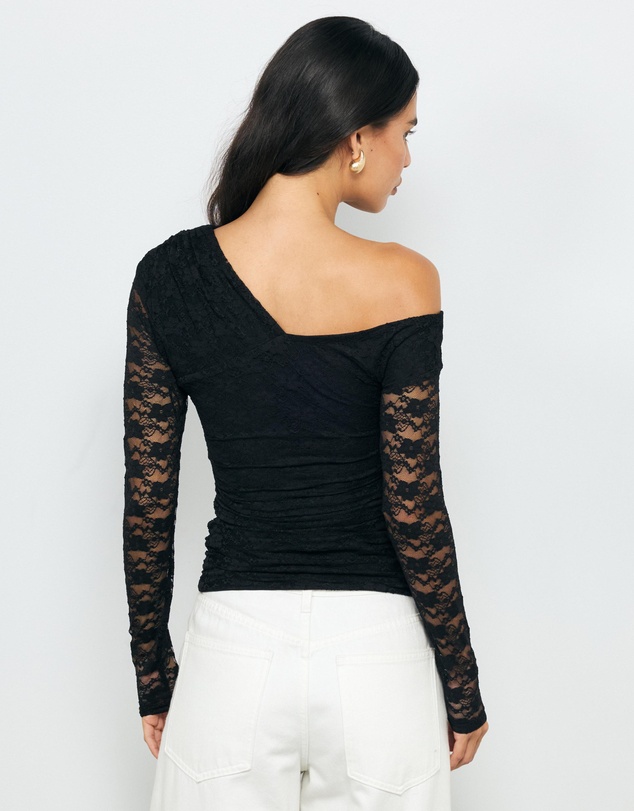 AERE - Arielle Off Shoulder Lace Top