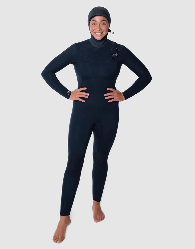 Coastlines - Insulator Series 5/4 Hooded Chest Zip Steamer - Women's