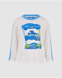 Rock Your Kid - Hot Wheels Long Sleeve Tee - Kids-Teens
