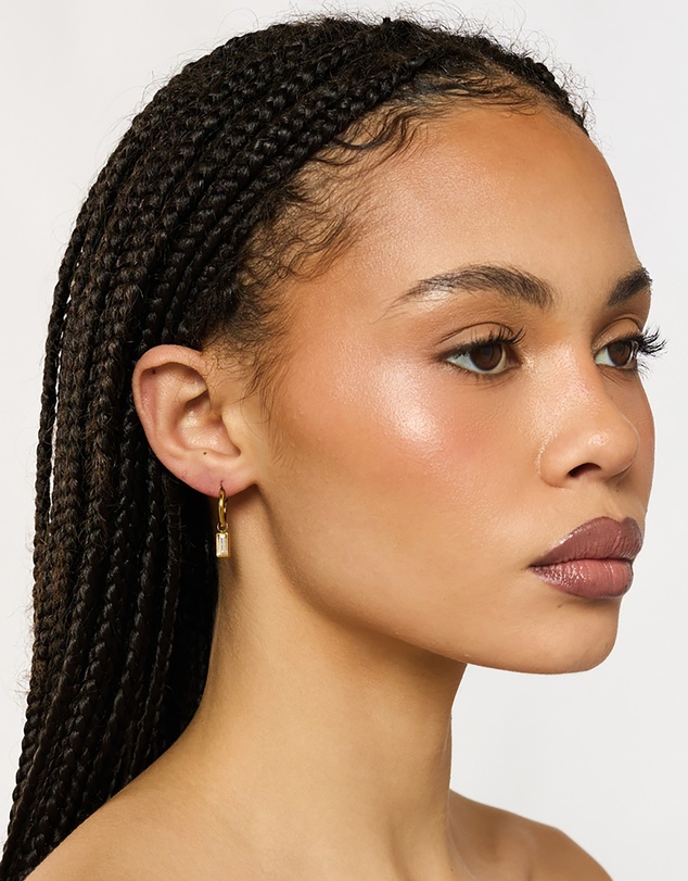 PETA AND JAIN - Fae Baguette Charm Earrings
