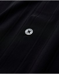 Calibre - Self Stripe Cuban Collar Shirt Black