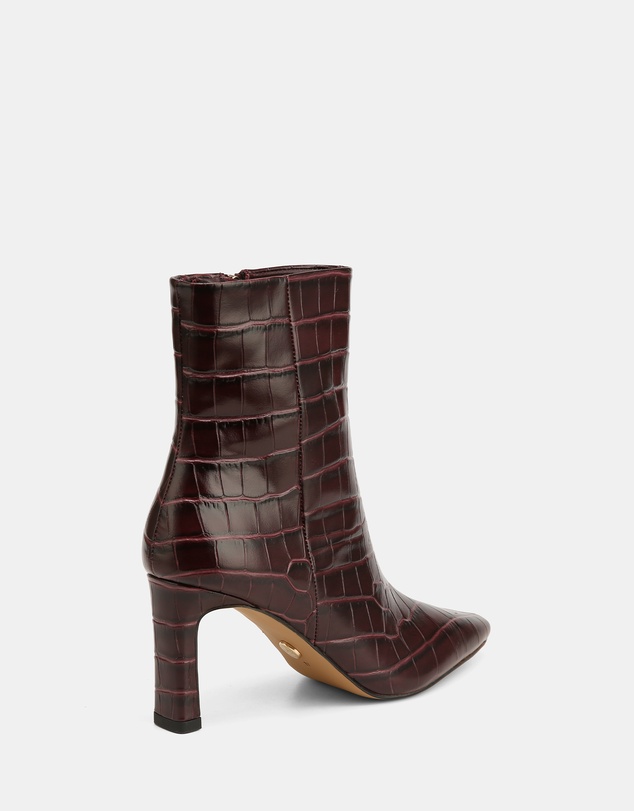 Wittner - Nina Croc Embossed Leather Ankle Boots